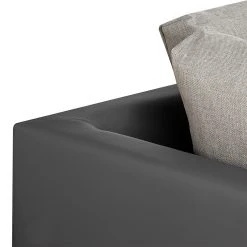 Roomscape Ecksofa Tosya - Kunstleder Anthrazith/Strukturstoff Grau - Ottomane davorstehend links -Wohnzimmermöbel boutique en ligne ecksofa brandon kunstleder anthrazit ottomane davorstehend links 395080