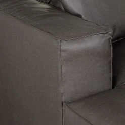 Loftscape Ecksofa Calli - Kunstleder Dunkelbraun - Longchair davorstehend links -Wohnzimmermöbel boutique en ligne ecksofa calli kunstleder dunkelbraun longchair davorstehend links 388345