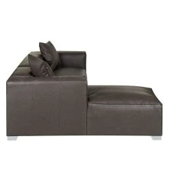 Loftscape Ecksofa Calli - Kunstleder Dunkelbraun - Longchair davorstehend links -Wohnzimmermöbel boutique en ligne ecksofa calli kunstleder dunkelbraun longchair davorstehend links 388349