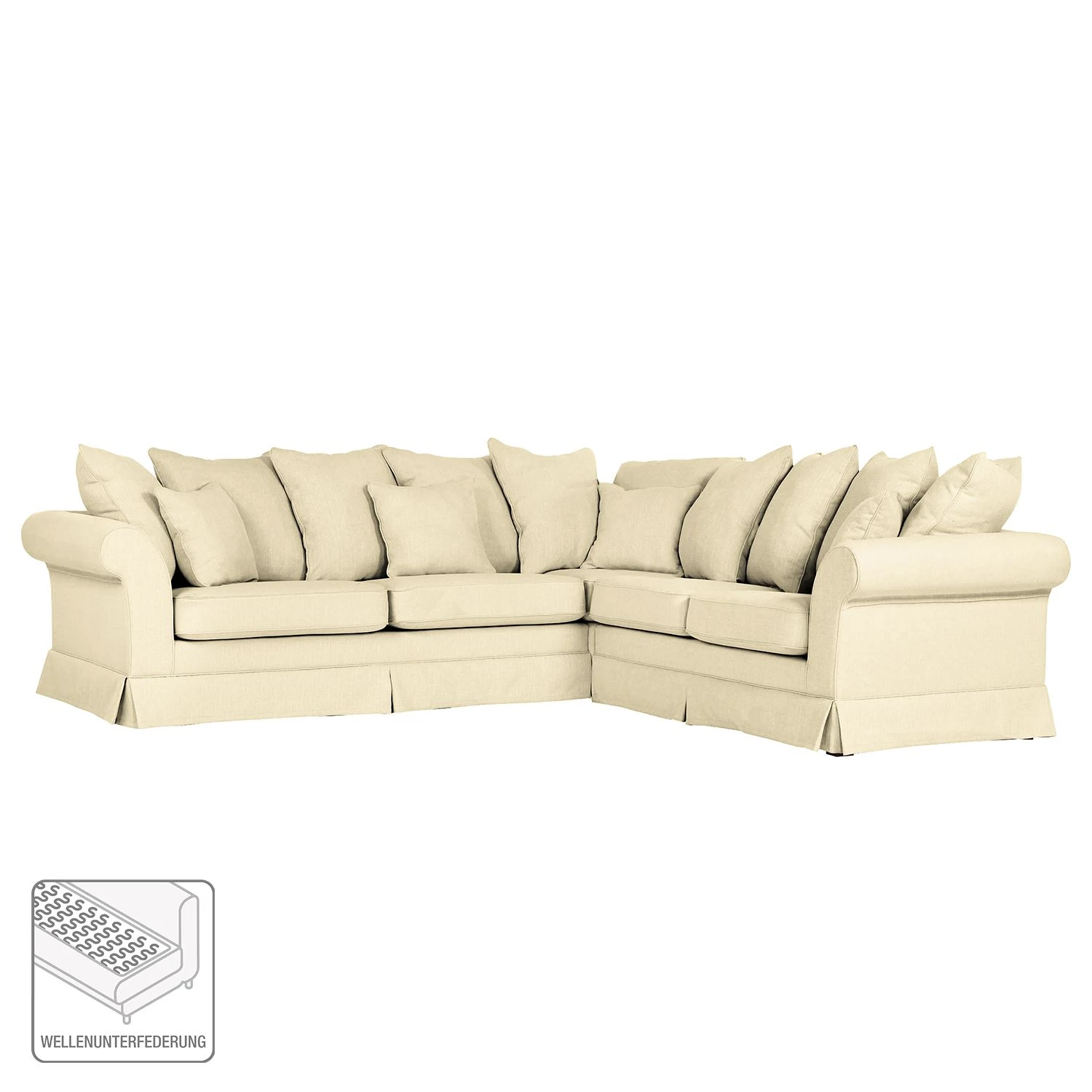 Maison Belfort Ecksofa Campagne III Webstoff - Beige 2 Maison Belfort Ecksofa Campagne III Webstoff - Beige – Bild 2