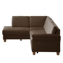 Ars Natura Ecksofa Davao - Braun - Ottomane davorstehend links -Wohnzimmermöbel boutique en ligne ecksofa davao microfaser ottomane davorstehend links mit schlaffunktion braun 4796652