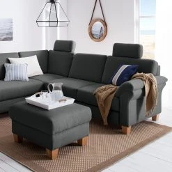 Ars Natura Ecksofa Davao - Microfaser 26 Ars Natura Ecksofa Davao - Microfaser -Wohnzimmermöbel boutique en ligne ecksofa davao microfaser ottomane davorstehend links mit schlaffunktion dunkelgrau 4643564