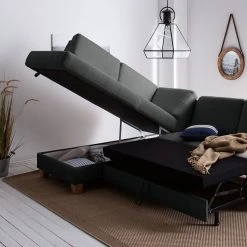 Ars Natura Ecksofa Davao - Microfaser 37 Ars Natura Ecksofa Davao - Microfaser -Wohnzimmermöbel boutique en ligne ecksofa davao microfaser ottomane davorstehend links mit schlaffunktion dunkelgrau 4643572