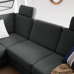 Ars Natura Ecksofa Davao - Microfaser 39 Ars Natura Ecksofa Davao - Microfaser -Wohnzimmermöbel boutique en ligne ecksofa davao microfaser ottomane davorstehend links mit schlaffunktion dunkelgrau 4643576