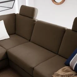 Ars Natura Ecksofa Davao - Microfaser 39 Ars Natura Ecksofa Davao - Microfaser -Wohnzimmermöbel boutique en ligne ecksofa davao microfaser ottomane davorstehend links mit schlaffunktion kokosnuss braun 4643560