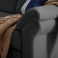 Ars Natura Ecksofa Davao - Microfaser 38 Ars Natura Ecksofa Davao - Microfaser -Wohnzimmermöbel boutique en ligne ecksofa davao microfaser ottomane davorstehend links ohne schlaffunktion dunkelgrau 4643416