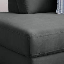 Ars Natura Ecksofa Davao - Microfaser 41 Ars Natura Ecksofa Davao - Microfaser -Wohnzimmermöbel boutique en ligne ecksofa davao microfaser ottomane davorstehend links ohne schlaffunktion dunkelgrau 4643424