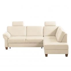 Ars Natura Ecksofa Davao - Microfaser -Wohnzimmermöbel boutique en ligne ecksofa davao microfaser ottomane davorstehend rechts mit schlaffunktion creme 4796948