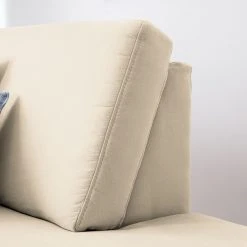 Ars Natura Ecksofa Davao Microfaser - Creme - Ottomane davorstehend rechts -Wohnzimmermöbel boutique en ligne ecksofa davao microfaser ottomane davorstehend rechts ohne schlaffunktion creme 4643464