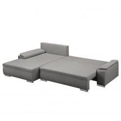 Fredriks Ecksofa Dengie (mit Schlaffunktion) - Strukturstoff -Wohnzimmermöbel boutique en ligne ecksofa dengie mit schlaffunktion strukturstoff longchair davorstehend links platin 5055264