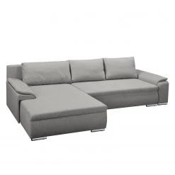 Fredriks Ecksofa Dengie (mit Schlaffunktion) - Strukturstoff -Wohnzimmermöbel boutique en ligne ecksofa dengie mit schlaffunktion strukturstoff longchair davorstehend links platin 5055296