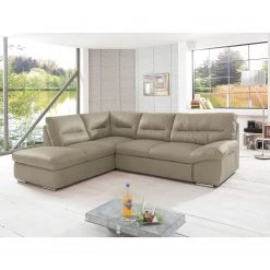 Cotta Ecksofa Doug Echtleder - Echtleder Ramsa: Hellgrau - Ottomane davorstehend links 6 Cotta Ecksofa Doug Echtleder - Echtleder Ramsa: Hellgrau - Ottomane davorstehend links -Wohnzimmermöbel boutique en ligne ecksofa doug mit schlaffunktion echtleder longchair ottomane davorstehend links hellgrau 4371316