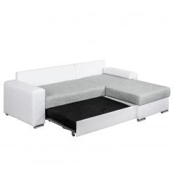 Fredriks Ecksofa Dulmen - mit Schlaffunktion / beidseitig montierbar - Kunstleder/Strukturstoff - Weiß / Hellgrau 37 Fredriks Ecksofa Dulmen - mit Schlaffunktion / beidseitig montierbar - Kunstleder/Strukturstoff - Weiß / Hellgrau -Wohnzimmermöbel boutique en ligne ecksofa dulmen mit schlaffunktion beidseitig montierbar kunstleder strukturstoff weiss hellgrau 4965016