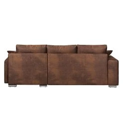 Ars manufacti Ecksofa Dulmen - (mit Schlaffunktion / beidseitig montierbar) - Antiklederoptik - Dunkelbraun -Wohnzimmermöbel boutique en ligne ecksofa dulmen mit schlaffunktion samtstoff longchair beidseitig montierbar dunkelbraun 1234858