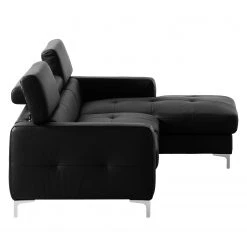 Cotta Ecksofa Eduardo I Echtleder - Schwarz - Longchair davorstehend rechts - Bettkasten - Schlaffunktion -Wohnzimmermöbel boutique en ligne ecksofa eduardo i echtleder longchair ottomane davorstehend rechts mit schlaffunktion schwarz 4905932