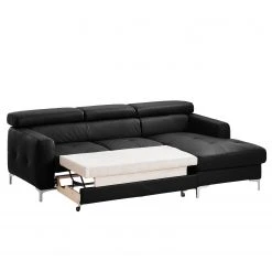 Cotta Ecksofa Eduardo I Echtleder - Schwarz - Longchair davorstehend rechts - Bettkasten - Schlaffunktion -Wohnzimmermöbel boutique en ligne ecksofa eduardo i echtleder longchair ottomane davorstehend rechts mit schlaffunktion schwarz 4905976