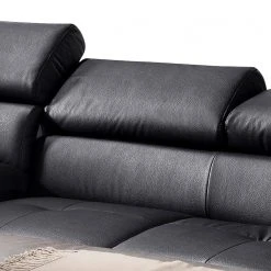 Cotta Ecksofa Eduardo II Echtleder - Schwarz - Longchair davorstehend links - Bettkasten - Schlaffunktion -Wohnzimmermöbel boutique en ligne ecksofa eduardo ii echtleder longchair ottomane davorstehend links mit schlaffunktion schwarz 5152412