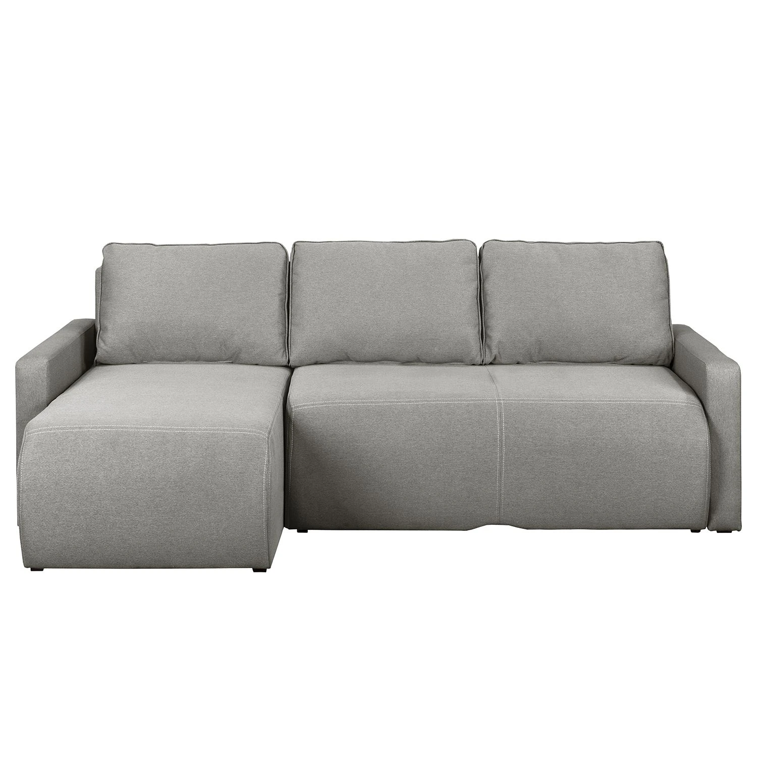 Fredriks Ecksofa El Calvario - (mit Schlaffunktion) Strukturstoff Longchair davorstehend links - Platin 3 Fredriks Ecksofa El Calvario - (mit Schlaffunktion) Strukturstoff Longchair davorstehend links - Platin – Bild 3
