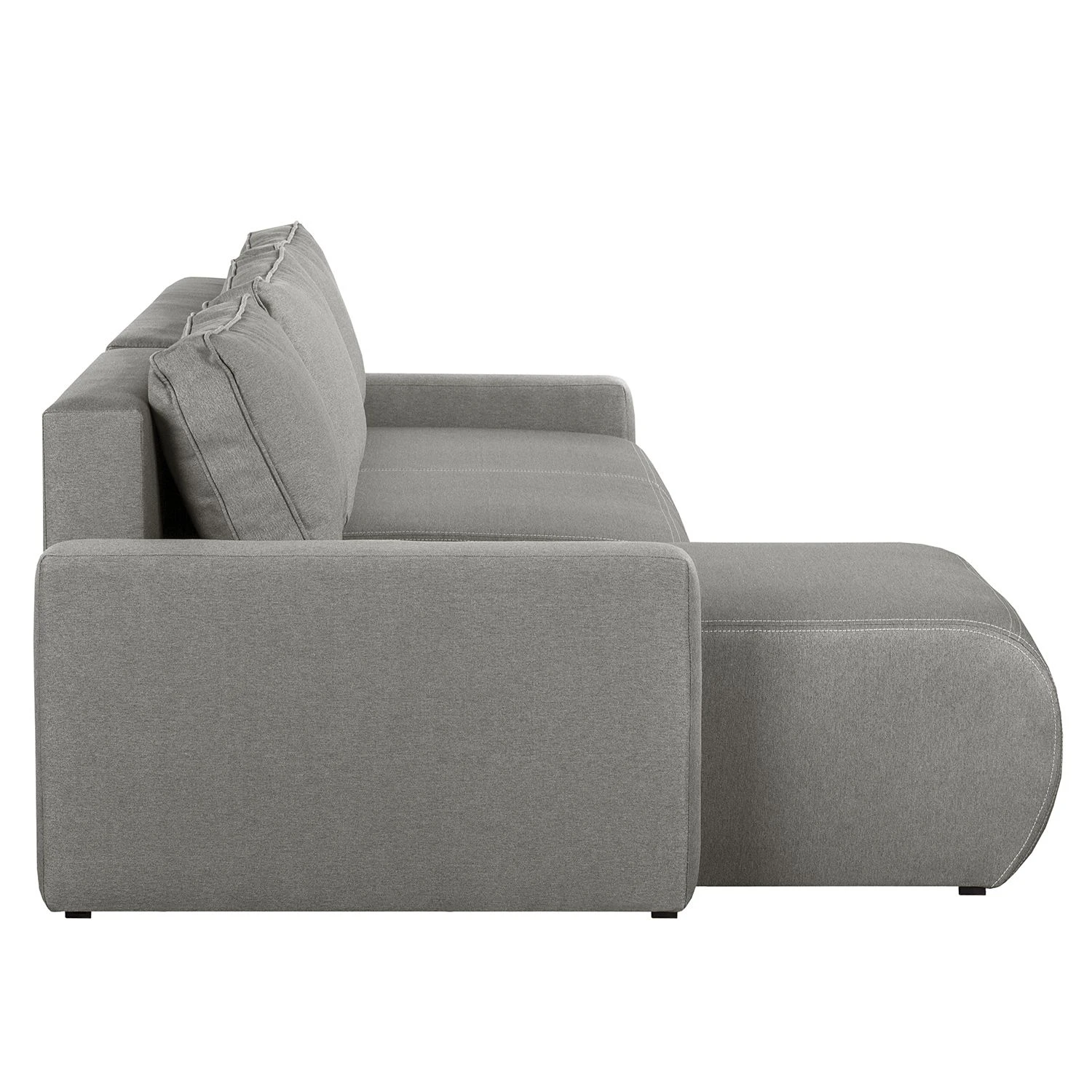 Fredriks Ecksofa El Calvario - (mit Schlaffunktion) Strukturstoff Longchair davorstehend links - Platin 4 Fredriks Ecksofa El Calvario - (mit Schlaffunktion) Strukturstoff Longchair davorstehend links - Platin – Bild 4
