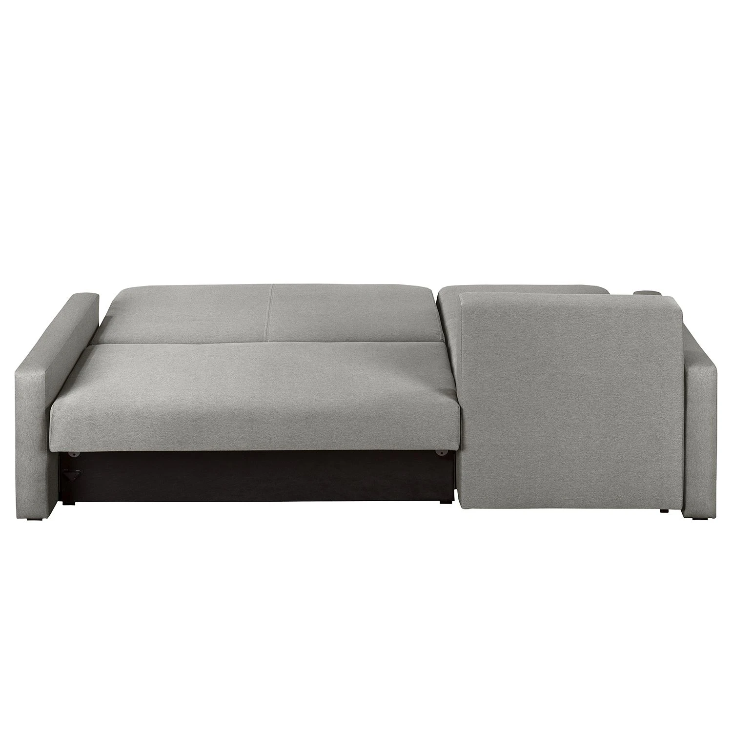 Fredriks Ecksofa El Calvario - (mit Schlaffunktion) Strukturstoff Longchair davorstehend links - Platin 8 Fredriks Ecksofa El Calvario - (mit Schlaffunktion) Strukturstoff Longchair davorstehend links - Platin – Bild 8