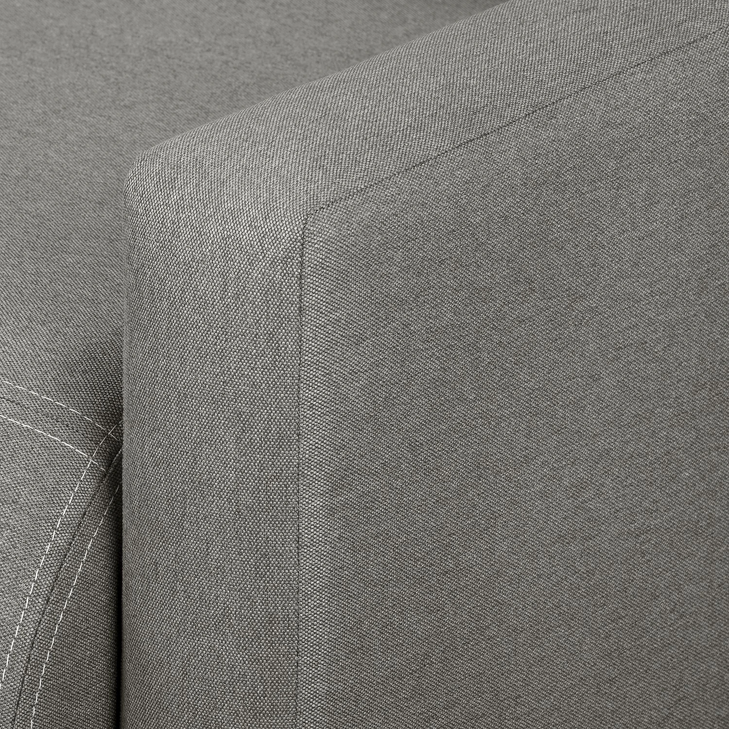 Fredriks Ecksofa El Calvario - (mit Schlaffunktion) Strukturstoff Longchair davorstehend links - Platin 12 Fredriks Ecksofa El Calvario - (mit Schlaffunktion) Strukturstoff Longchair davorstehend links - Platin – Bild 12