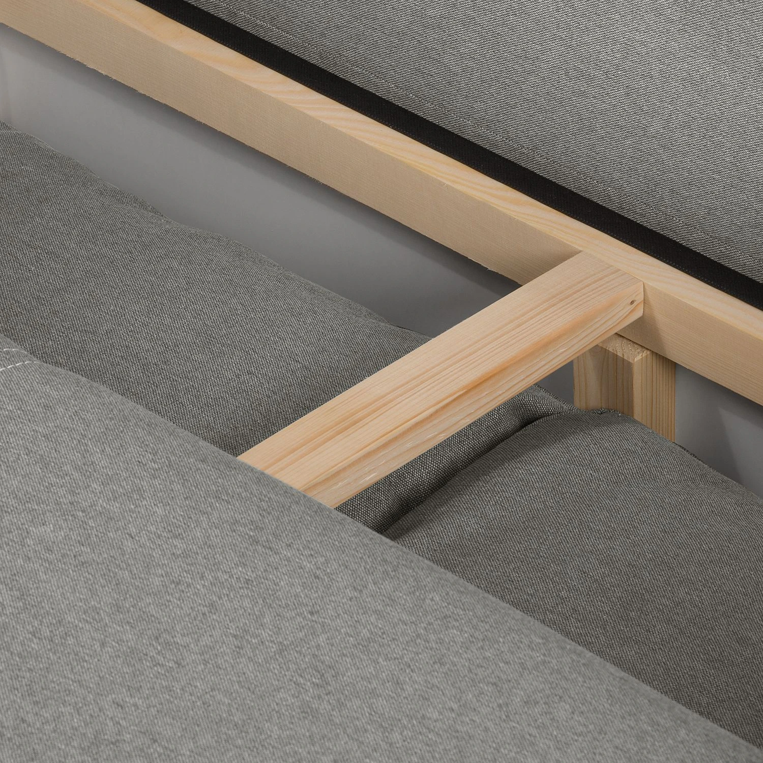 Fredriks Ecksofa El Calvario - (mit Schlaffunktion) Strukturstoff Longchair davorstehend links - Platin 14 Fredriks Ecksofa El Calvario - (mit Schlaffunktion) Strukturstoff Longchair davorstehend links - Platin – Bild 14