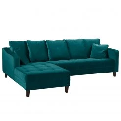 Jack & Alice Ecksofa Elnora - Türkis - Ottomane davorstehend links - Ohne Hocker -Wohnzimmermöbel boutique en ligne ecksofa elnora samt ottomane davorstehend links ohne hocker tuerkis 4860348