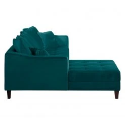 Jack & Alice Ecksofa Elnora - Türkis - Ottomane davorstehend links - Ohne Hocker -Wohnzimmermöbel boutique en ligne ecksofa elnora samt ottomane davorstehend links ohne hocker tuerkis 4860360
