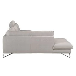 Fredriks Ecksofa Enzo - Strukturstoff Beige - Ottomane davorstehend links - Mit 2 Kopfstützen -Wohnzimmermöbel boutique en ligne ecksofa enzo strukturstoff beige ottomane davorstehend links 417994