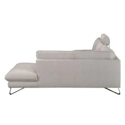Fredriks Ecksofa Enzo - Strukturstoff Beige - Ottomane davorstehend rechts - Mit 2 Kopfstützen -Wohnzimmermöbel boutique en ligne ecksofa enzo strukturstoff beige ottomane davorstehend rechts 417977