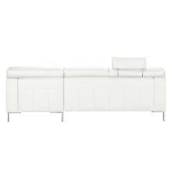 Ars manufacti Ecksofa Parlin Echtleder - Weiß - Longchair davorstehend rechts - Mit Kopfstütze -Wohnzimmermöbel boutique en ligne ecksofa essos echtleder longchair davorstehend rechts mit kopfstuetze weiss 1601746