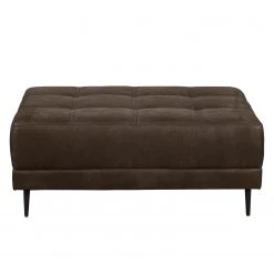 Ars manufacti Ecksofa Flesk Antiklederlook - Braun - Ottomane davorstehend links - Mit Hocker -Wohnzimmermöbel boutique en ligne ecksofa flesk microfaser mit hocker braun 4284556