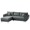 Roomscape Ecksofa Glenrock (mit Schlaffunktion) - beidseitig montierbar - Microfaser - Grau