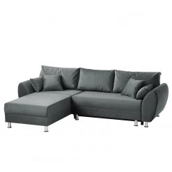 Roomscape Ecksofa Glenrock (mit Schlaffunktion) - beidseitig montierbar - Microfaser - Grau
