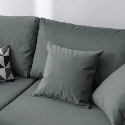 Roomscape Ecksofa Glenrock (mit Schlaffunktion) - beidseitig montierbar - Microfaser - Grau -Wohnzimmermöbel boutique en ligne ecksofa glenrock mit schlaffunktion beidseitig montierbar microfaser grau 4993296