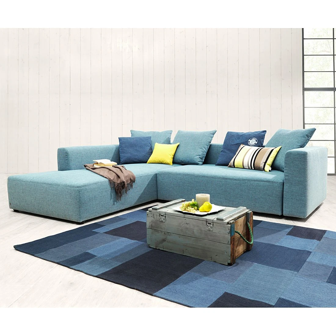 Tom Tailor Ecksofa Heaven Casual M - Stoff TCU: 6 fresh blue - Keine Funktion 2 Tom Tailor Ecksofa Heaven Casual M - Stoff TCU: 6 fresh blue - Keine Funktion – Bild 2