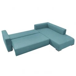 Tom Tailor Ecksofa Heaven Colors Style M Webstoff - Stoff TCU: 6 fresh blue - Longchair davorstehend rechts - Schlaffunktion - Bettkasten -Wohnzimmermöbel boutique en ligne ecksofa heaven colors style m webstoff longchair ottomane davorstehend rechts mit schlaffunktion hellblau 2738146