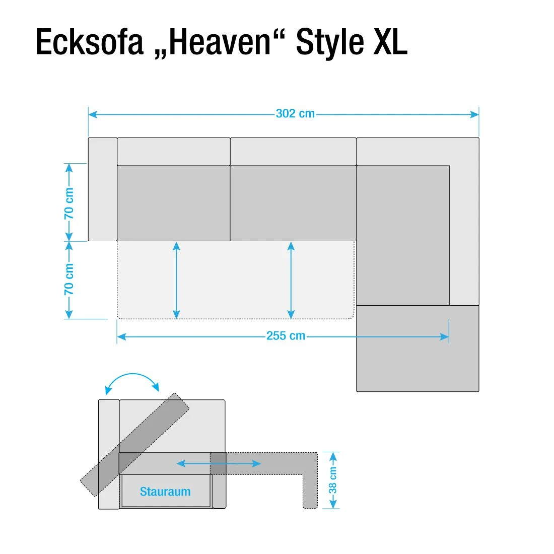 Tom Tailor Ecksofa Heaven Colors Style XL Webstoff - Stoff TCU: 1 warm beige - Longchair davorstehend rechts - Keine Funktion 5 Tom Tailor Ecksofa Heaven Colors Style XL Webstoff - Stoff TCU: 1 warm beige - Longchair davorstehend rechts - Keine Funktion – Bild 5