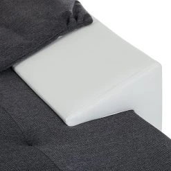 Mooved Ecksofa Huelva (mit Schlaffunktion) - Kunstleder/Webstoff - Weiß / Grau - Longchair davorstehend rechts -Wohnzimmermöbel boutique en ligne ecksofa huelva mit schlaffunktion kunstleder weiss longchair davorstehend rechts 276576