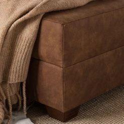 Loftscape Ecksofa Inywa (mit Schlaffunktion) - Antiklederlook - Microfaser Priya: Cognac - Mit Schlaffunktion -Wohnzimmermöbel boutique en ligne ecksofa inywa mit schlaffunktion beidseitig montierbar antiklederlook cognac 4789928