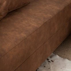 Loftscape Ecksofa Inywa (mit Schlaffunktion) - Antiklederlook - Microfaser Priya: Cognac - Mit Schlaffunktion -Wohnzimmermöbel boutique en ligne ecksofa inywa mit schlaffunktion beidseitig montierbar antiklederlook cognac 4789940