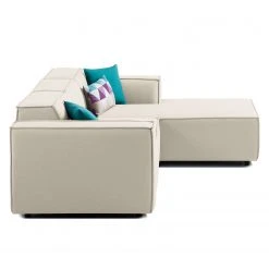 Ecksofa Kinx I Webstoff - Webstoff Osta: Altweiß - Longchair davorstehend rechts - Keine Funktion -Wohnzimmermöbel boutique en ligne ecksofa kinx i webstoff longchair davorstehend rechts stoff osta altweiss 4327356