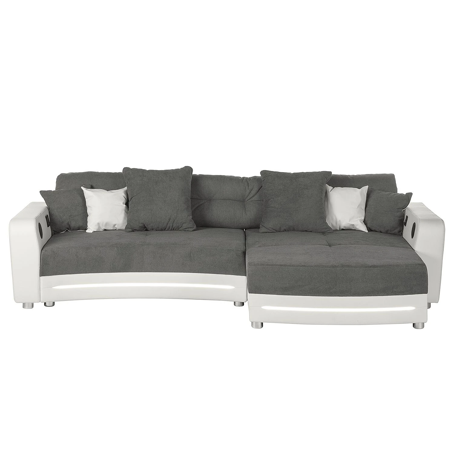 Loftscape Ecksofa Lanai Kunstleder / Microfaser - Grauweiß 8 Loftscape Ecksofa Lanai Kunstleder / Microfaser - Grauweiß – Bild 8