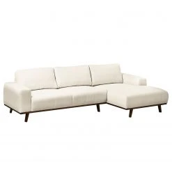 Mørteens Ecksofa Lauris - Creme - Longchair davorstehend rechts -Wohnzimmermöbel boutique en ligne ecksofa lauris strukturstoff longchair davorstehend rechts creme 4880252