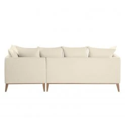 Eva Padberg Collection Ecksofa Lavina Webstoff - Stoff Moretey: Cremeweiß - Ottomane davorstehend rechts -Wohnzimmermöbel boutique en ligne ecksofa lavina webstoff ottomane davorstehend rechts creme 4721396