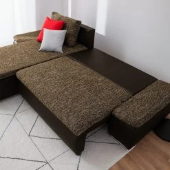 Fredriks Ecksofa Laza - mit Schlaffunktion - Kunstleder / Webstoff - Dunkelbraun / Cappuccino - Longchair davorstehend links 45 Fredriks Ecksofa Laza - mit Schlaffunktion - Kunstleder / Webstoff - Dunkelbraun / Cappuccino - Longchair davorstehend links -Wohnzimmermöbel boutique en ligne ecksofa laza mit schlaffunktion kunstleder webstoff longchair davorstehend links dunkelbraun cappuccino 4973304