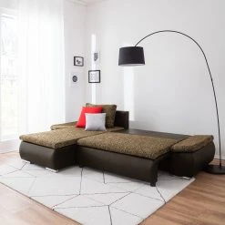 Fredriks Ecksofa Laza - mit Schlaffunktion - Kunstleder / Webstoff - Dunkelbraun / Cappuccino - Longchair davorstehend links 37 Fredriks Ecksofa Laza - mit Schlaffunktion - Kunstleder / Webstoff - Dunkelbraun / Cappuccino - Longchair davorstehend links -Wohnzimmermöbel boutique en ligne ecksofa laza mit schlaffunktion kunstleder webstoff longchair davorstehend links dunkelbraun cappuccino 4973316