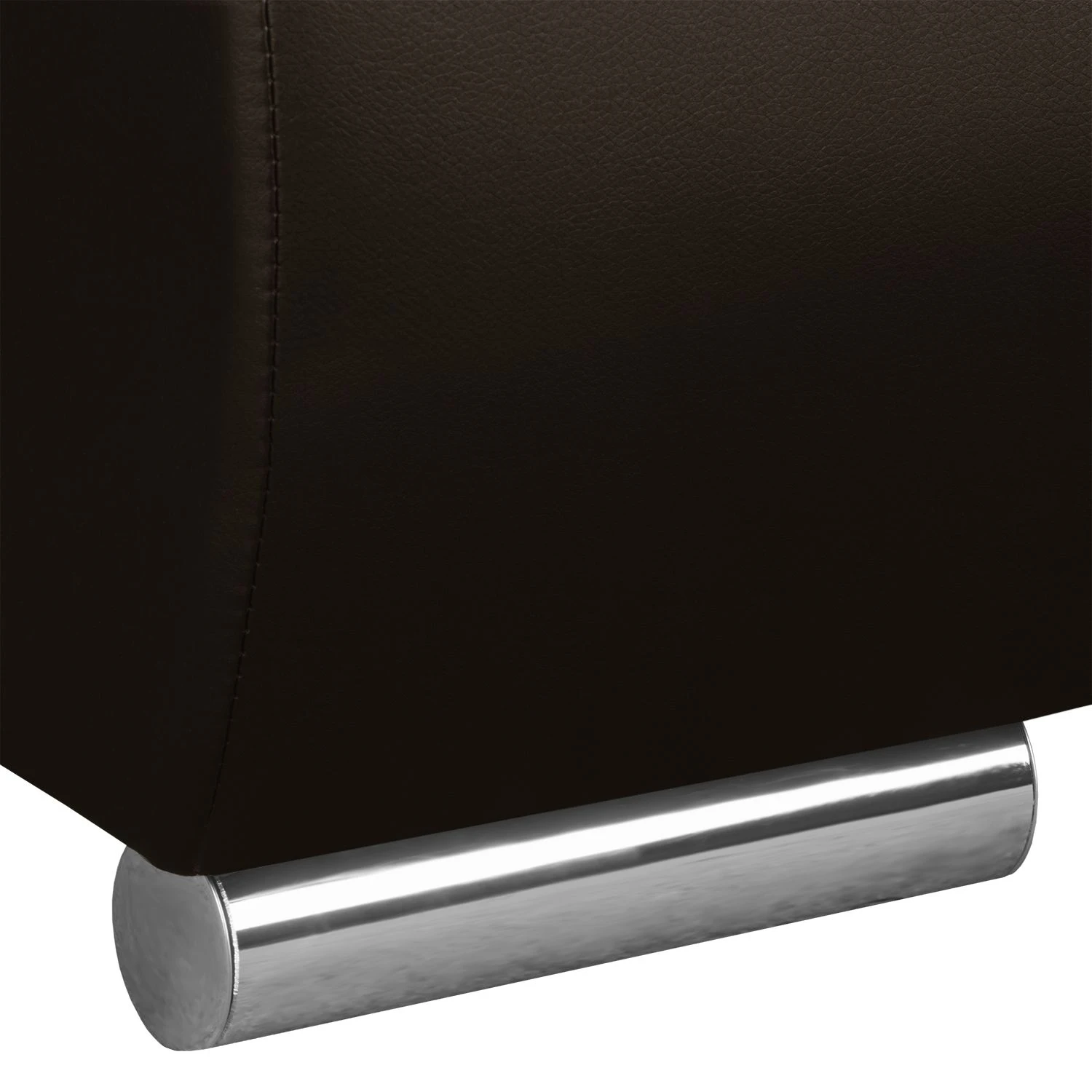 Fredriks Ecksofa Laza - mit Schlaffunktion - Kunstleder / Webstoff - Dunkelbraun / Cappuccino - Longchair davorstehend links 30 Fredriks Ecksofa Laza - mit Schlaffunktion - Kunstleder / Webstoff - Dunkelbraun / Cappuccino - Longchair davorstehend links – Bild 30