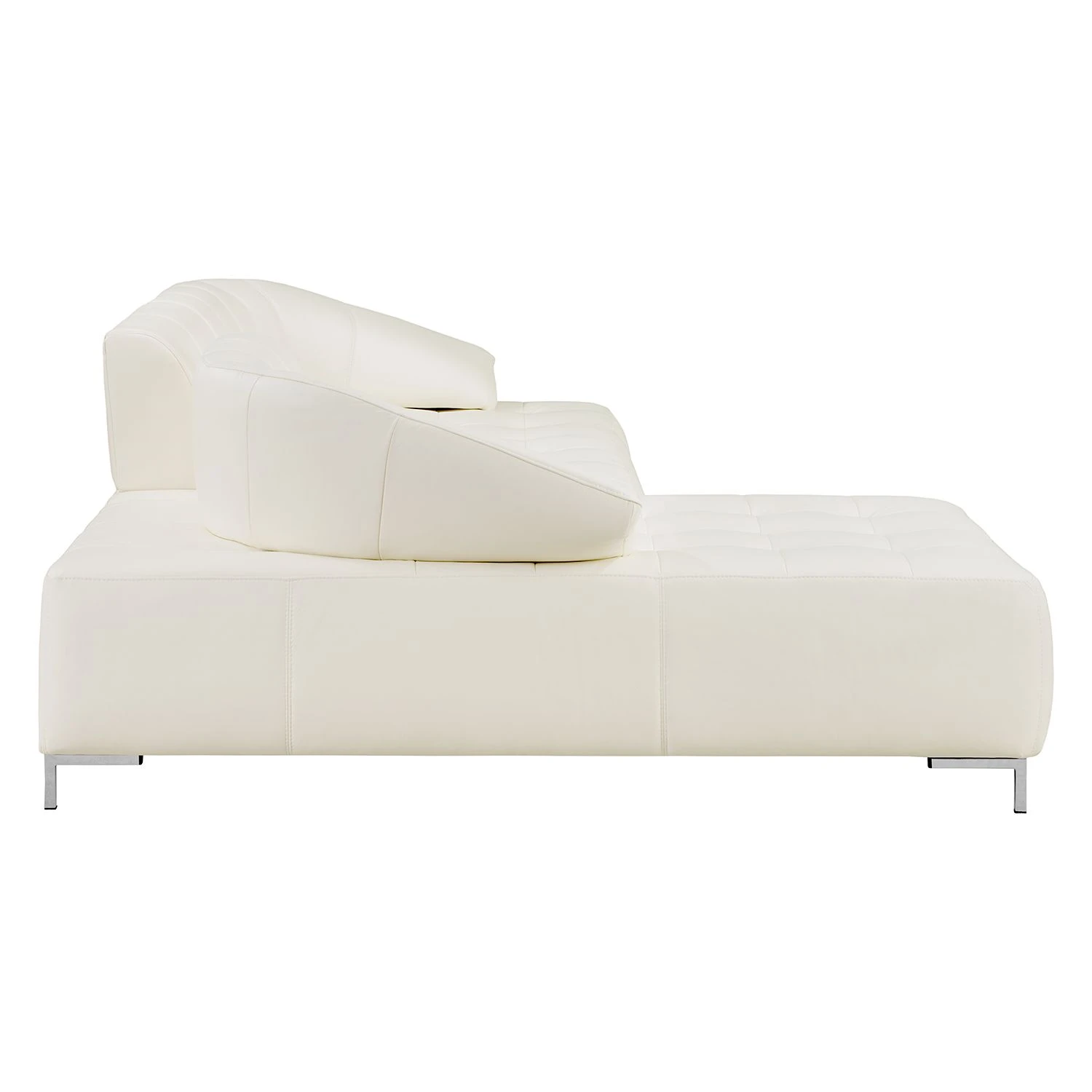 Fredriks Ecksofa Lyneal Echtleder - Weiß - Ottomane davorstehend links 6 Fredriks Ecksofa Lyneal Echtleder - Weiß - Ottomane davorstehend links – Bild 6