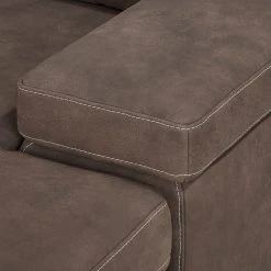 Ars Natura Ecksofa Maine Echtleder - Mokka - Longchair davorstehend rechts -Wohnzimmermöbel boutique en ligne ecksofa maine echtleder mocca longchair davorstehend rechts 3619225